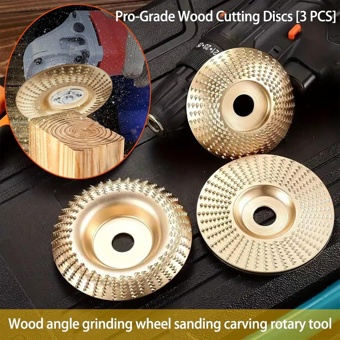 🔥3PCS Wood Carving Disc Set